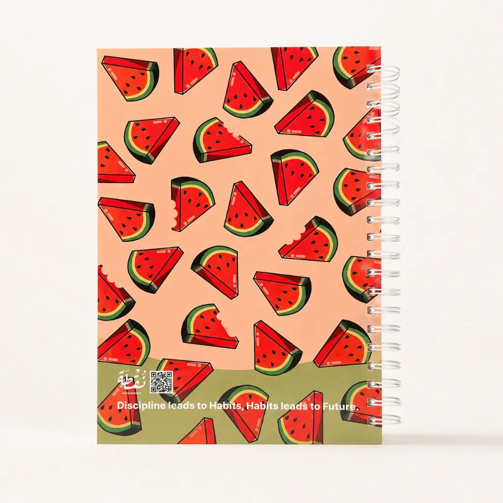 Watermelon Spiral Notebook – A5, 100 Sheets